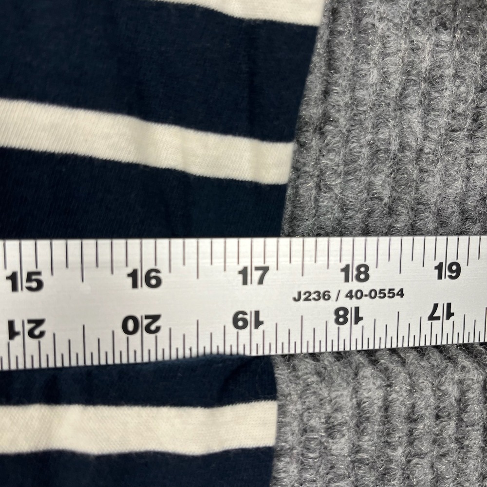 Monrow T-Shirt Dress Womens M Breton Stripe Preppy Coastal USA Made Clean‎ Girl - Picture 8 of 9